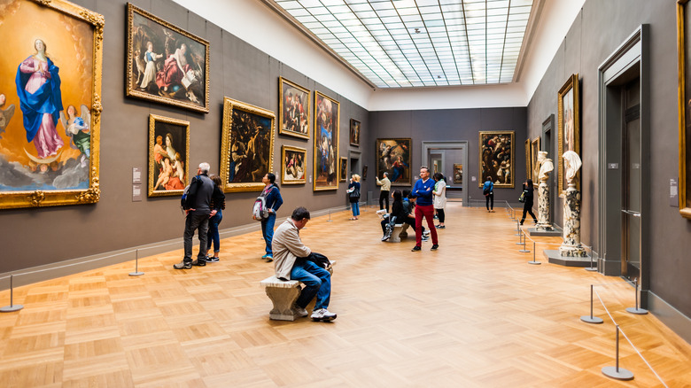 A gallery at the Met