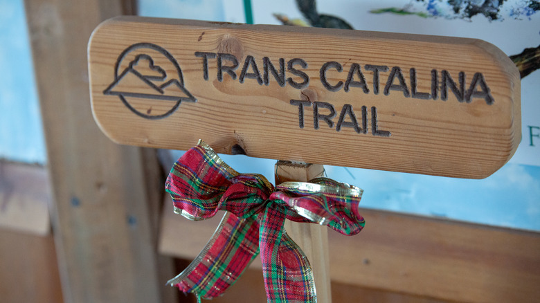 Trans Catalina Trail sign