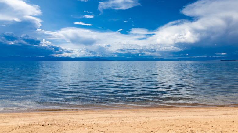 Blue waters of Khovsgol Lake