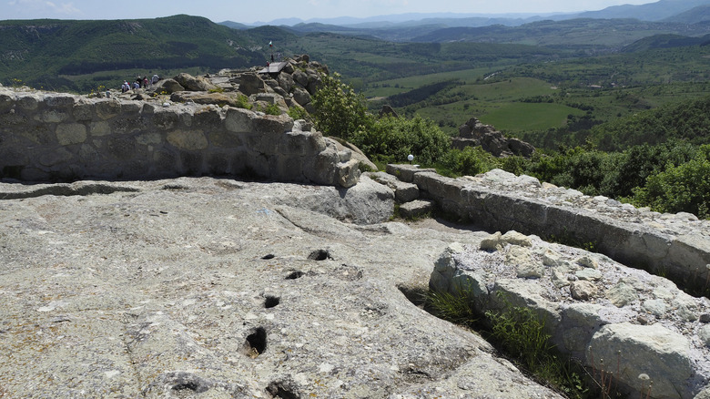 Ruins of Perperikon in the mountains of Bulgaria