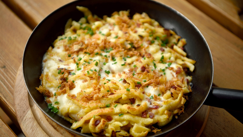 Austrian Tyrol cuisine Käsespätzle