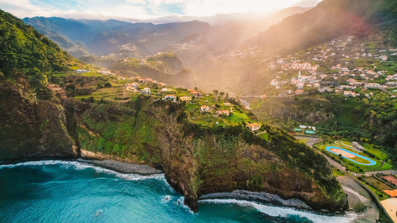 Aerial view of Madeira Island, Portugal