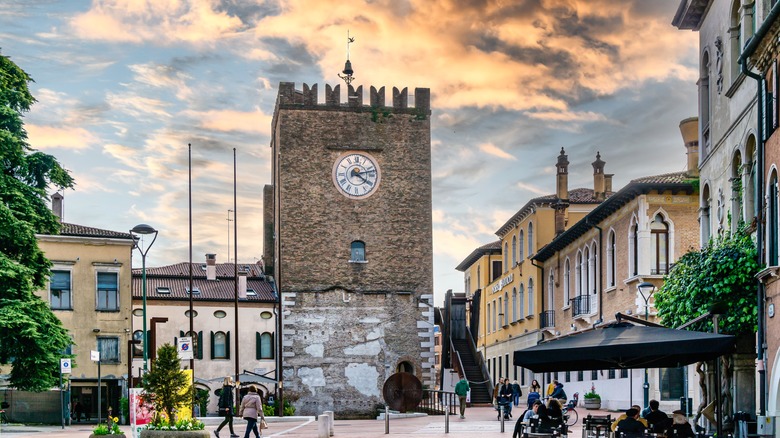 mestre clock tower in italy