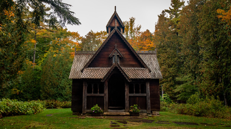 Stavkirke church on Washington Island in Wisconsin