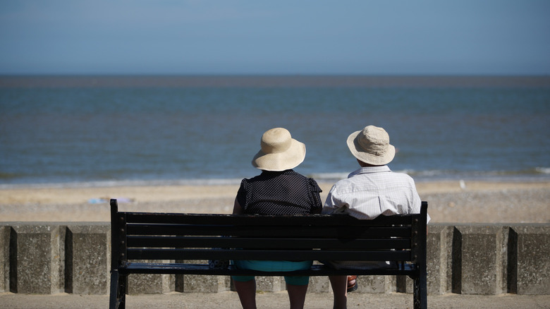 Couple enjoying sea view Lowestoft