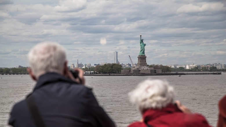 People on the Staten Island Ferry