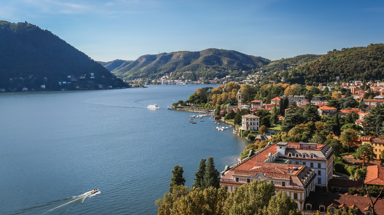 View of Cernobbio Lake Como