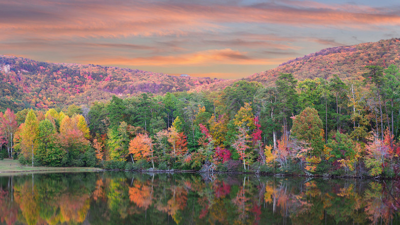 Cheaha Lake in fall