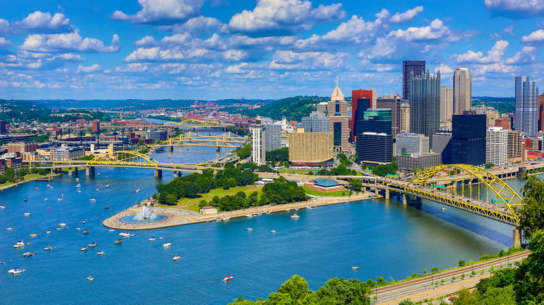 Aerial view of Pittsburgh, Pennsylvania