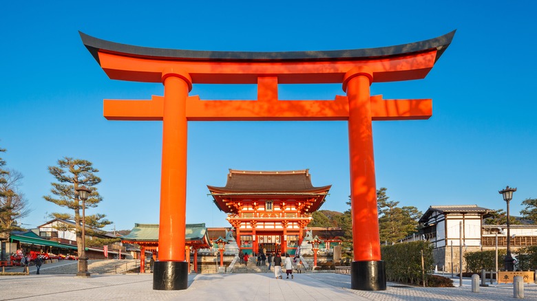 Kyoto, Japan shrine entrance