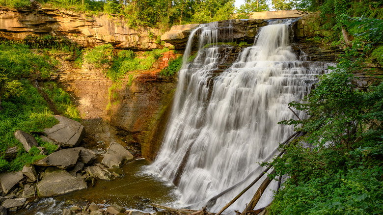 waterfall in Cuyahoga Valley