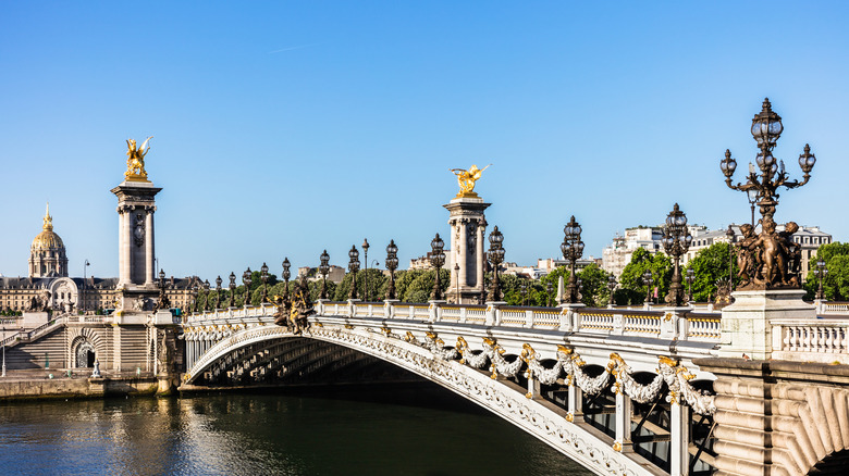 ornate Pont Alexandre III bridge