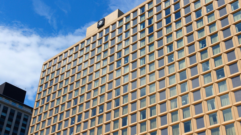 The exterior of the Wyndham Hotel in downtown Pittsburgh