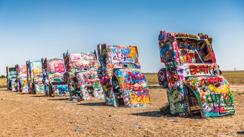 Cadillac Ranch right outside Amarillo