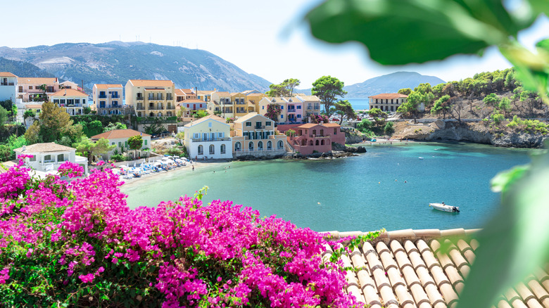 The colorful waterfront village of Assos, Kefalonia