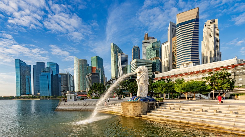 Singapore city skyline