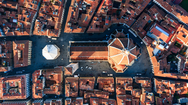 An aerial view of Florence