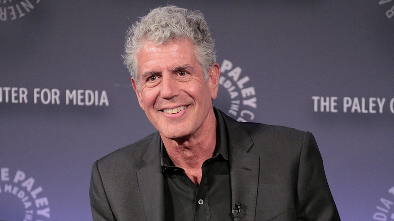 smiling Anthony Bourdain in 2015