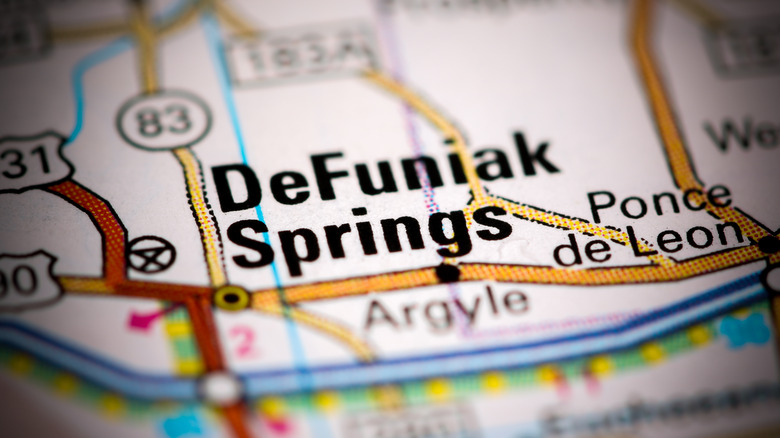 Map of DeFuniak Springs