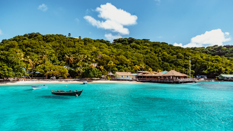 Mustique Island in the Grenadines