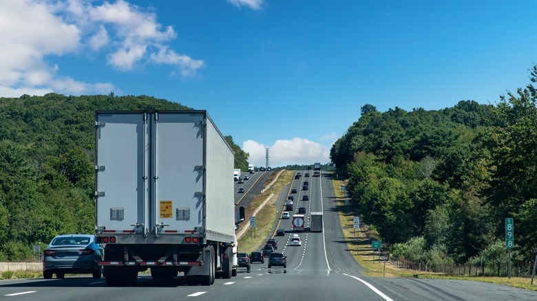 cars on an interstate