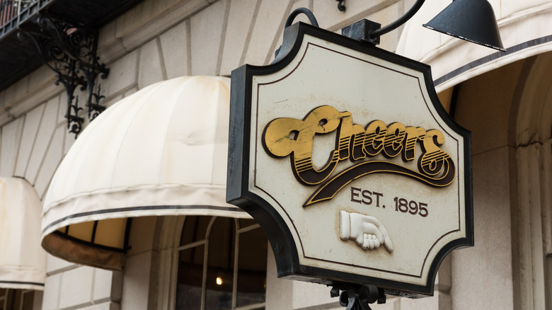 Cheers bar sign Boston Beacon Street