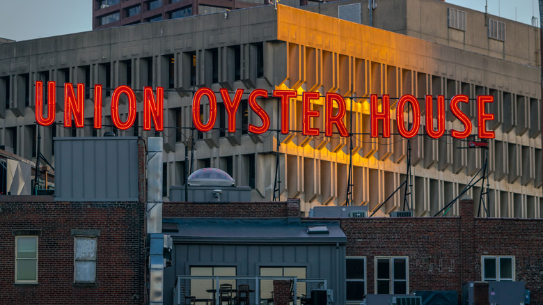 Union Oyster House red marquee