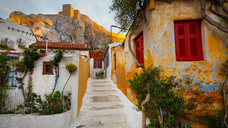 Homes in the Anafiotika neighborhood