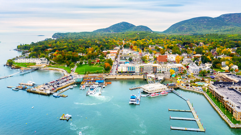 Bar Harbor's charming port