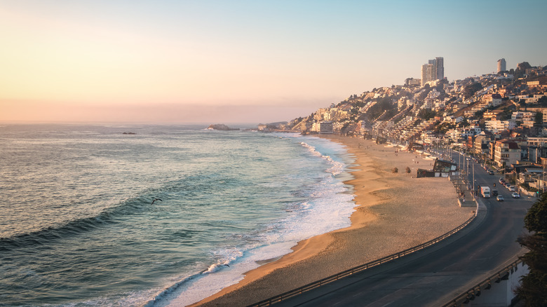 Renaca beach in Chile