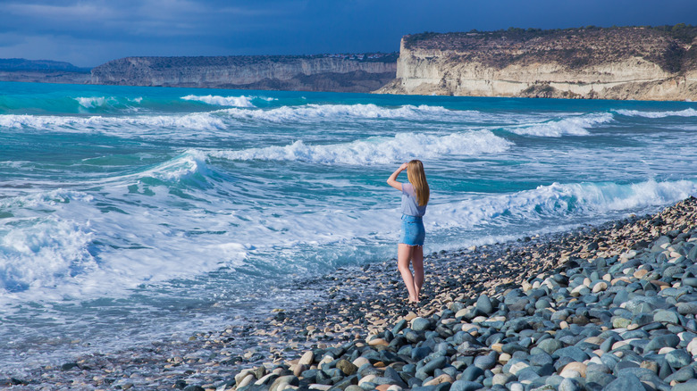 Beautiful beach in Paphos