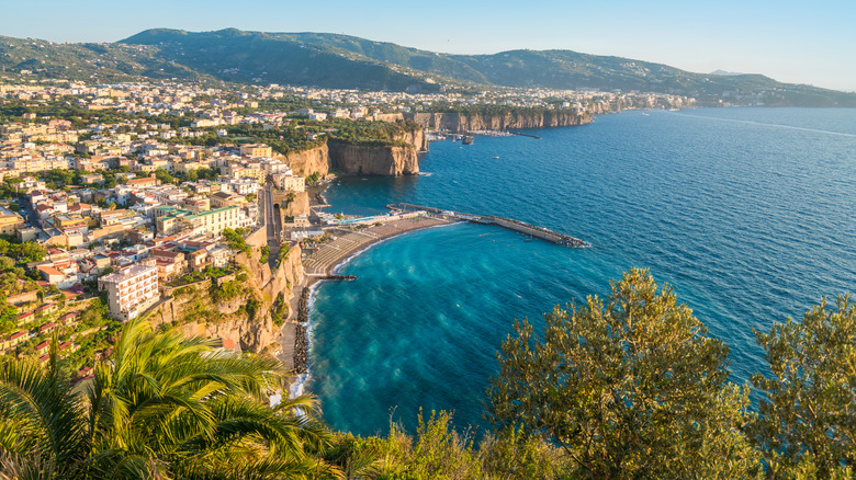 The coastline of Sorrento