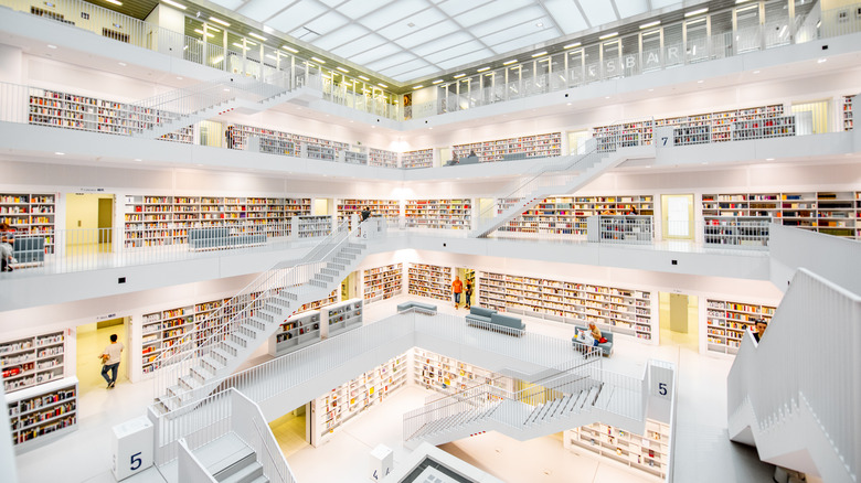 Wide view of Stuttgart library