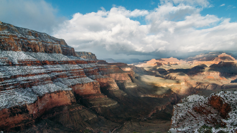 Grand Canyon with snow
