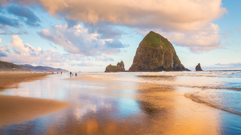 Cannon Beach, Oregon golden hour