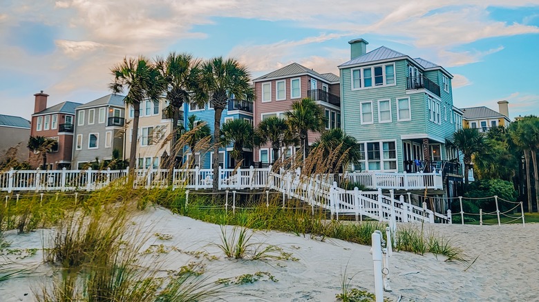 colorful beach homes in SC