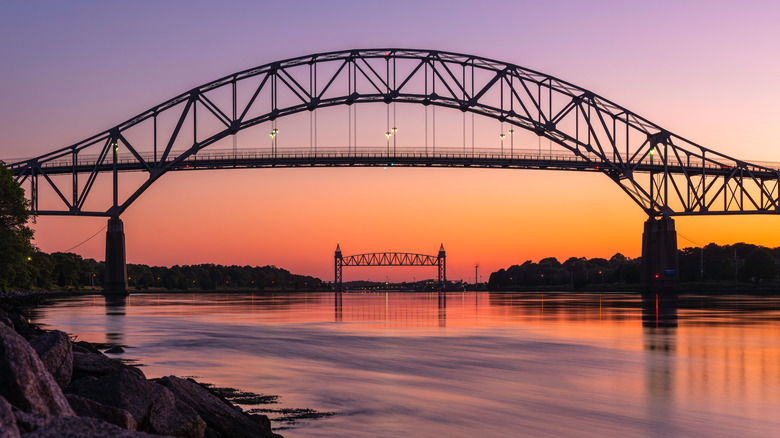 Sunset at Bourne Bridge