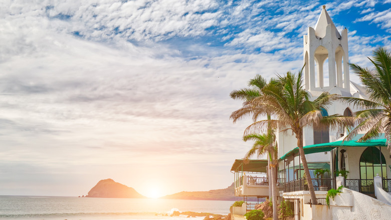 The promenade in Mazatlan