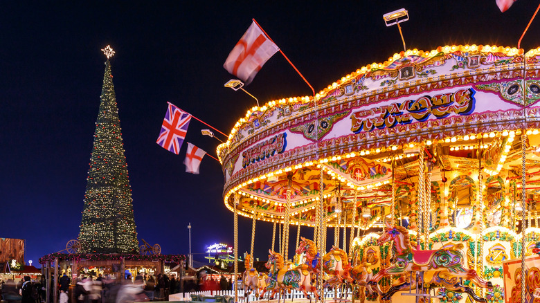 Carousel at London's Winter Wonderland