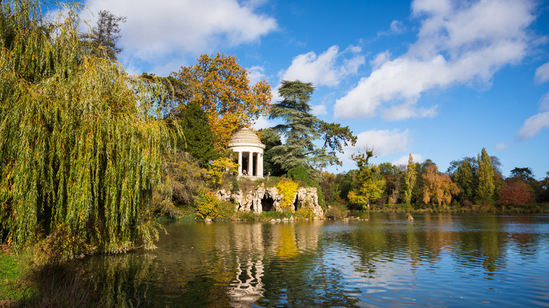 gazebo and river