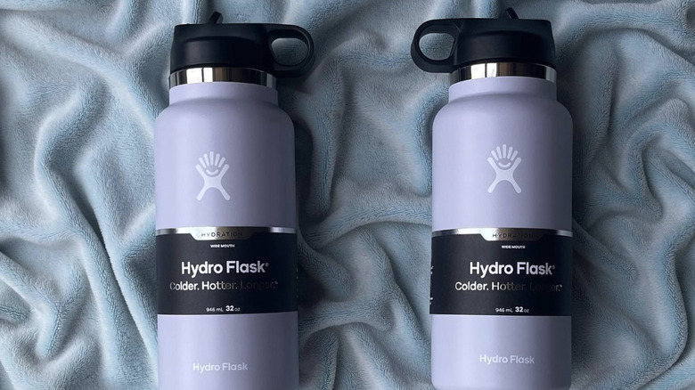 Two Hydro flasks
