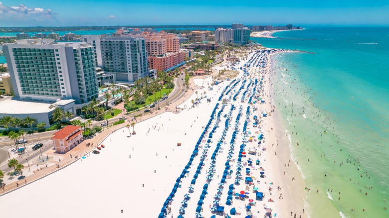 Ariel view of Clearwater Beach