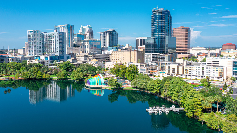 Orlando skyline on sunny day