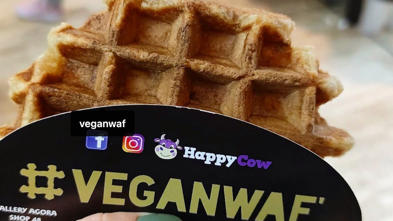 vegan Belgian waffle 