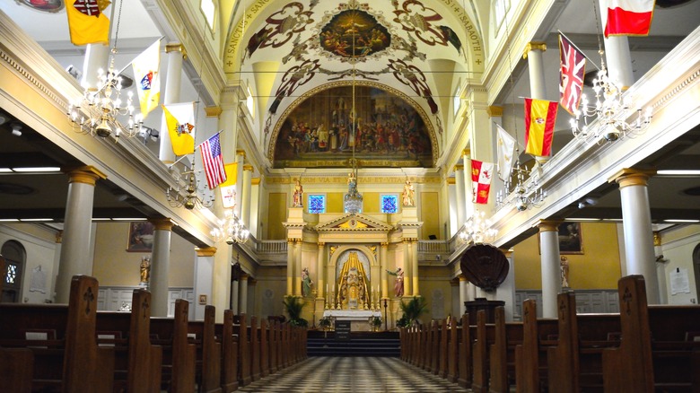 interior of saint louis cathedral