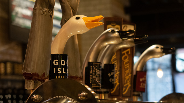 Goose Island beer taps