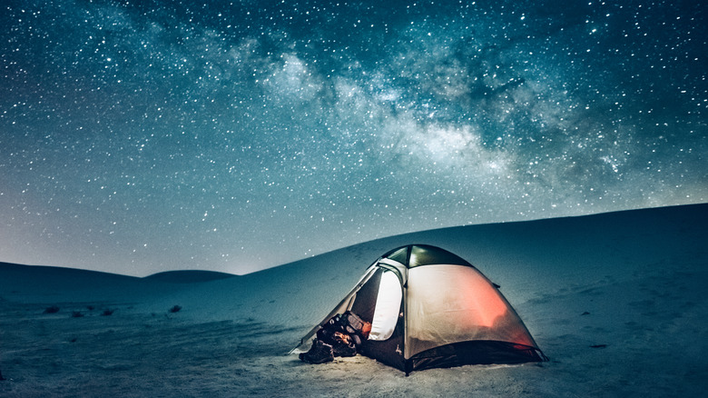 Milky Way at White Sands tent