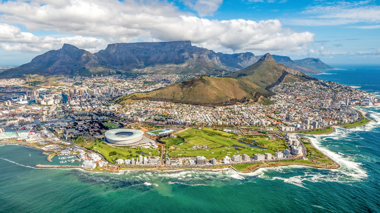 Coastal area in Cape Town