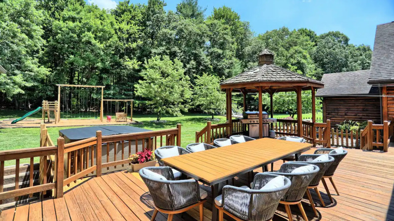 playground at Pennsylvania cabin