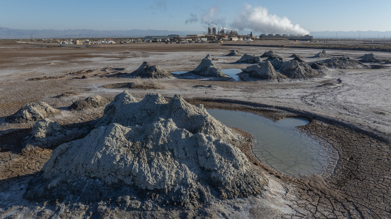 Volcanic mounds near Salton Sea